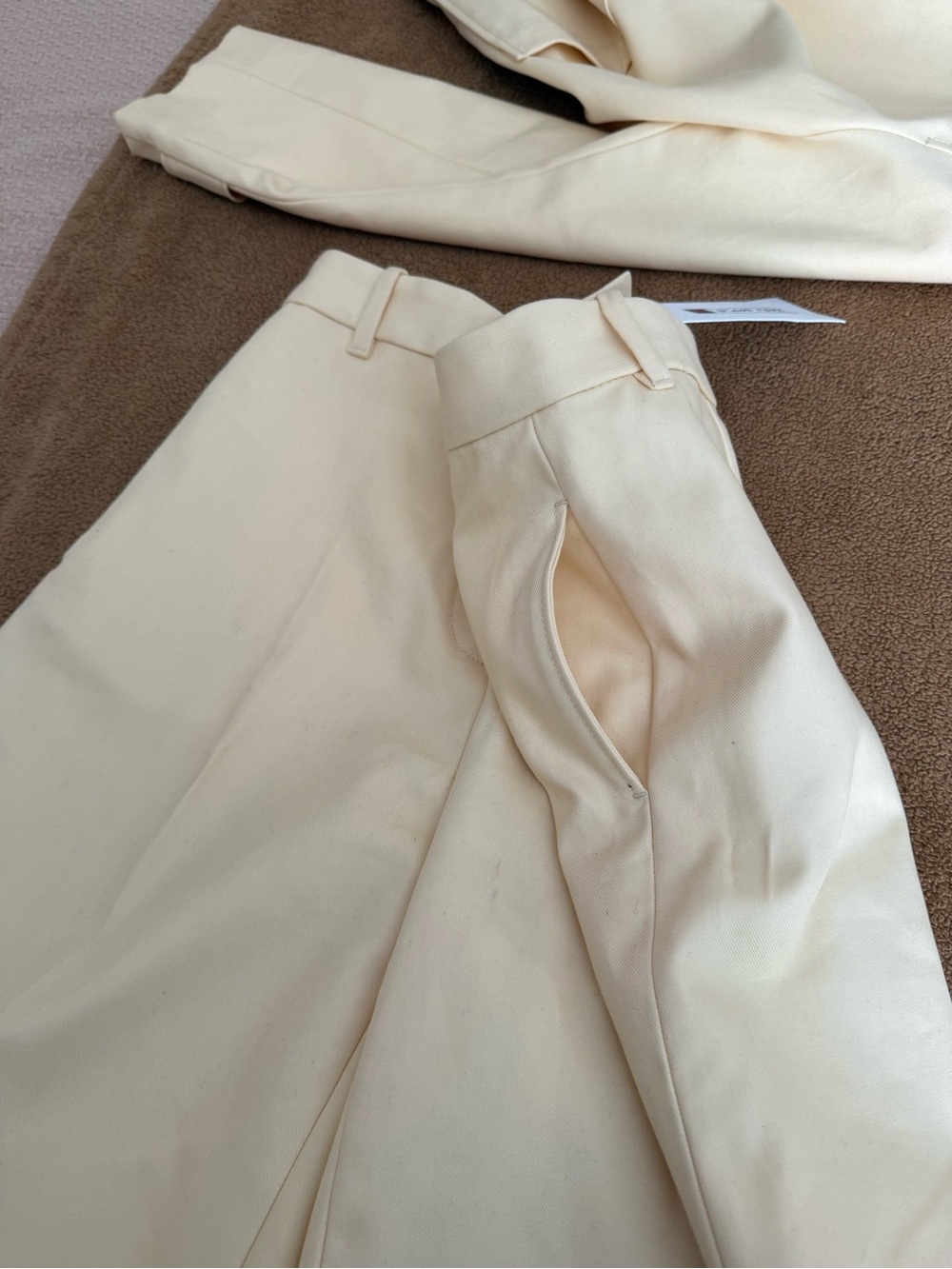 ZARA butter Yellow cotton Short Trench Coat/ shorts set SZ XL/ L NWTsell the set - Picture 8 of 12